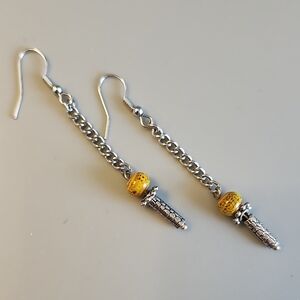 Silver Dandilion Earrings